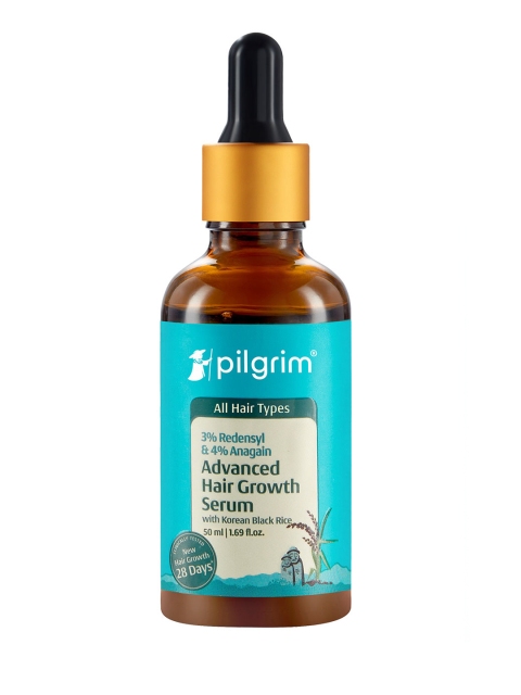 Pilgrim Advanced Hair Growth Serum with Redensyl & Anagain for Hair Fall Control - 50 ml