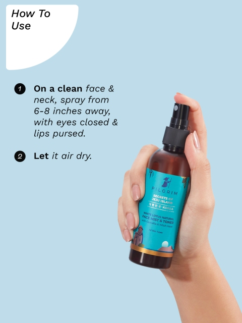 Pilgrim Alcohol-Free Face Mist & Toner with White Lotus & Camelia 5 Pilgrim Alcohol-Free Face Mist & Toner with White Lotus & Camelia