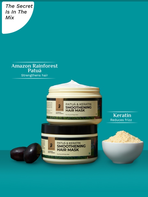 Pilgrim Patua & Keratin Smoothening Hair Care Mask for Smooth Healthy & Shiny Hair - 200g 2 Pilgrim Patua & Keratin Smoothening Hair Care Mask for Smooth Healthy & Shiny Hair - 200g