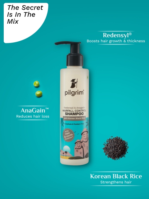 Pilgrim Redensyl & Anagain Hairfall Control Shampoo - 200ml 2 Pilgrim Redensyl & Anagain Hairfall Control Shampoo - 200ml