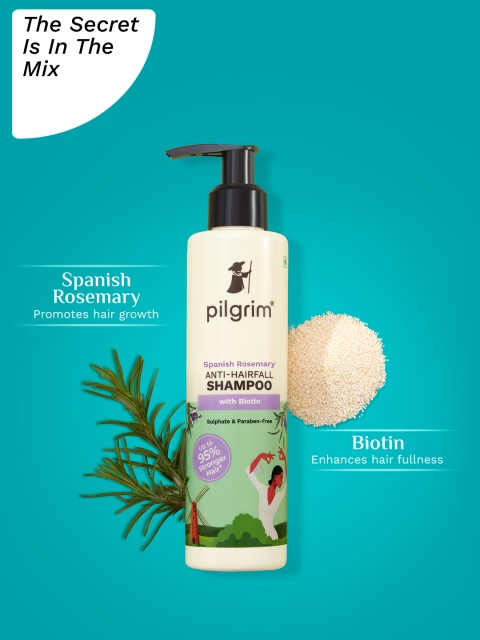 Pilgrim Rosemary & Biotin Anti-Hairfall Shampoo for Reducing Hair Loss & Breakage - 200ml 2 Pilgrim Rosemary & Biotin Anti-Hairfall Shampoo for Reducing Hair Loss & Breakage - 200ml