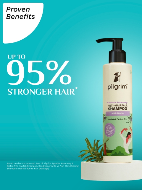 Pilgrim Rosemary & Biotin Anti-Hairfall Shampoo for Reducing Hair Loss & Breakage - 200ml 4 Pilgrim Rosemary & Biotin Anti-Hairfall Shampoo for Reducing Hair Loss & Breakage - 200ml