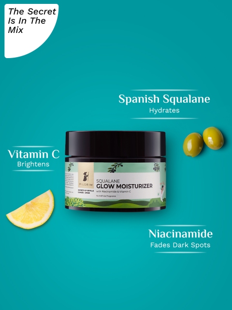 Pilgrim Squalane Glow Moisturizer with Vitamin C & Niacinamide For Bright,Even-Toned Skin 3 Pilgrim Squalane Glow Moisturizer with Vitamin C & Niacinamide For Bright,Even-Toned Skin