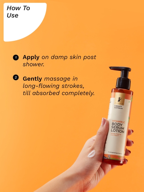 Pilgrim Vitamin C Body Serum Lotion with Kakadu Plum & Lime Pearl for De-Tan - 150ml 5 Pilgrim Vitamin C Body Serum Lotion with Kakadu Plum & Lime Pearl for De-Tan - 150ml