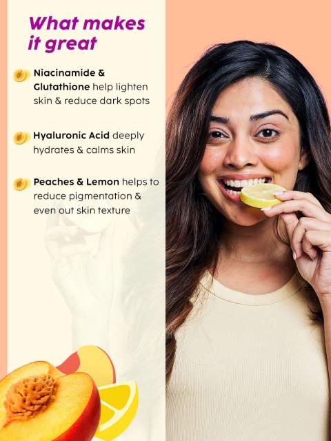 PLIX THE PLANT FIX Peaches & Lemon Detan Body Lotion SPF 30 With 5% Niacinamide - 150 ml 6 PLIX THE PLANT FIX Peaches & Lemon Detan Body Lotion SPF 30 With 5% Niacinamide - 150 ml