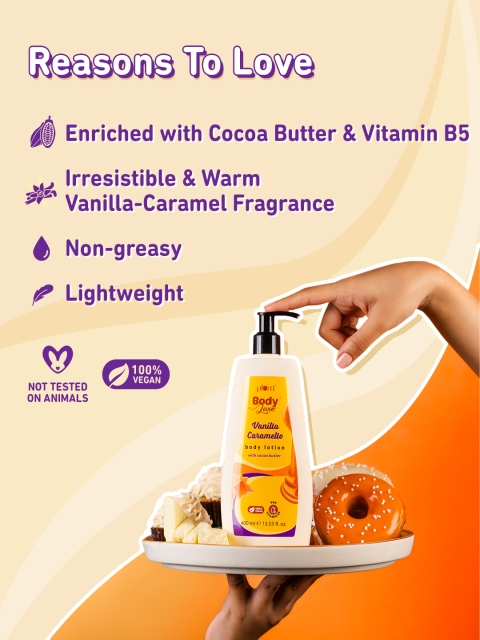 Plum BodyLovin' Vanilla Caramello Body Lotion with Cocoa Butter - 400 ml 3 Plum BodyLovin' Vanilla Caramello Body Lotion with Cocoa Butter - 400 ml