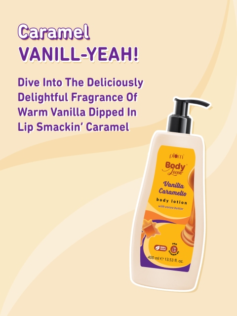 Plum BodyLovin' Vanilla Caramello Body Lotion with Cocoa Butter - 400 ml 4 Plum BodyLovin' Vanilla Caramello Body Lotion with Cocoa Butter - 400 ml