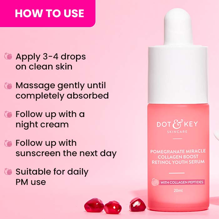 Pomegranate + 0.9% Retinol Serum for Fine Lines & Wrinkles 6 Pomegranate + 0.9% Retinol Serum for Fine Lines & Wrinkles