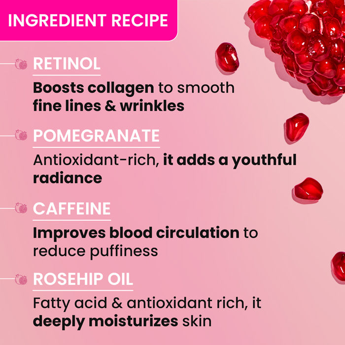 Pomegranate + Retinol Eye Cream for Fine Lines & Wrinkles 4 Pomegranate + Retinol Eye Cream for Fine Lines & Wrinkles