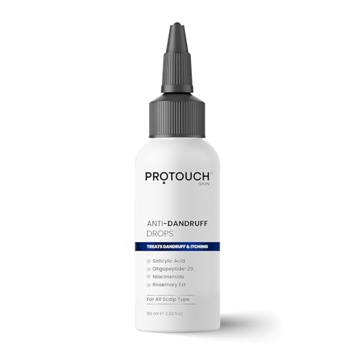 PROTOUCH Anti Dandruff Drops (Serum) - Niacinamide, 0.5% Salicylic Acid, Oligopeptide, Rosemary Ext | Soothes Itchy, Inflamed Scalp | Nourished Hair | For All Scalp Types - 60 ML 2 PROTOUCH Anti Dandruff Drops (Serum) - Niacinamide, 0.5% Salicylic Acid, Oligopeptide, Rosemary Ext | Soothes Itchy, Inflamed Scalp | Nourished Hair | For All Scalp Types - 60 ML