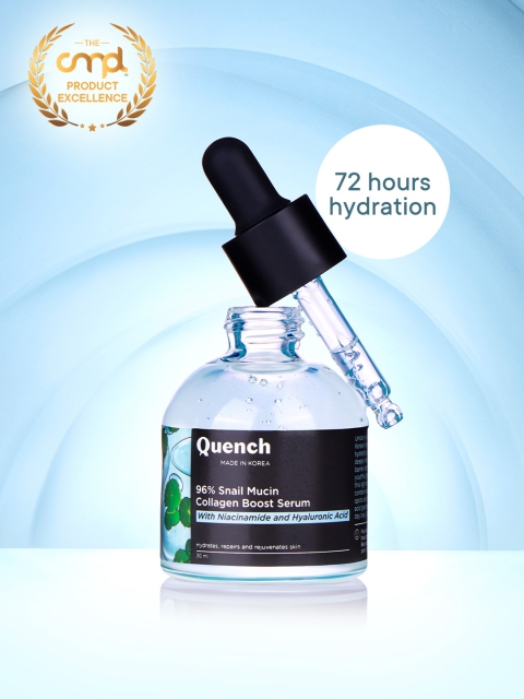 Quench 96% Snail Mucin Collagen Serum with Niacinamide & Hyaluronic Acid-30ml