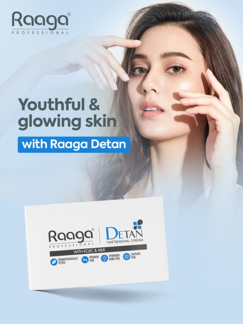 Raaga Professional Pack of 6 De-Tan Tan Removal Cream with Honey & Kojic 12 g Each 4 Raaga Professional Pack of 6 De-Tan Tan Removal Cream with Honey & Kojic 12 g Each