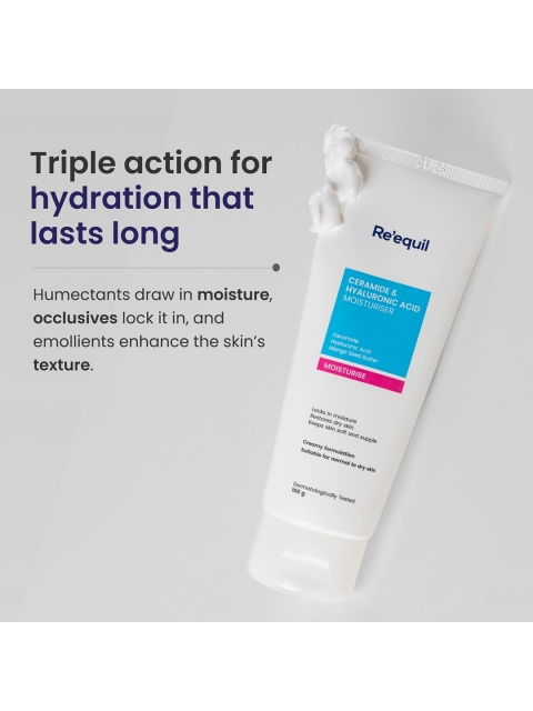 Reequil Unisex Ceramide & Hyaluronic Acid Moisturiser For Normal To Dry Skin 6 Reequil Unisex Ceramide & Hyaluronic Acid Moisturiser For Normal To Dry Skin