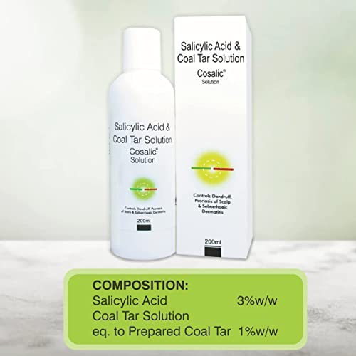SALVE Cosalic Coal Tar & Salicylic Acid Shampoo For Dry Itchy Scaly & Flaky Scalp Minimizes Dandruff And Dry Scalp Conditions- 200 Ml 2 SALVE Cosalic Coal Tar & Salicylic Acid Shampoo For Dry Itchy Scaly & Flaky Scalp Minimizes Dandruff And Dry Scalp Conditions- 200 Ml