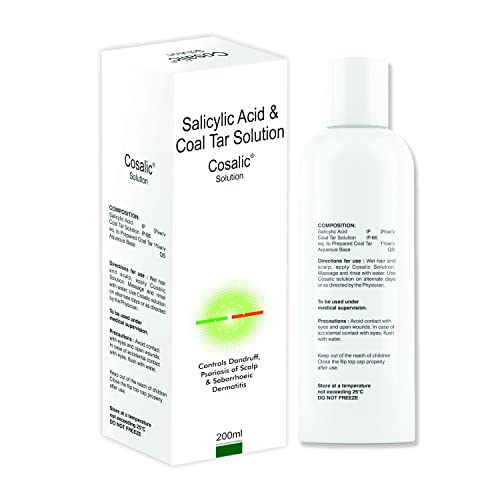 SALVE Cosalic Coal Tar & Salicylic Acid Shampoo For Dry Itchy Scaly & Flaky Scalp Minimizes Dandruff And Dry Scalp Conditions- 200 Ml 3 SALVE Cosalic Coal Tar & Salicylic Acid Shampoo For Dry Itchy Scaly & Flaky Scalp Minimizes Dandruff And Dry Scalp Conditions- 200 Ml