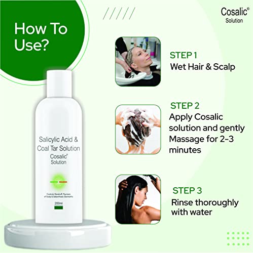 SALVE Cosalic Coal Tar & Salicylic Acid Shampoo For Dry Itchy Scaly & Flaky Scalp Minimizes Dandruff And Dry Scalp Conditions- 200 Ml 5 SALVE Cosalic Coal Tar & Salicylic Acid Shampoo For Dry Itchy Scaly & Flaky Scalp Minimizes Dandruff And Dry Scalp Conditions- 200 Ml