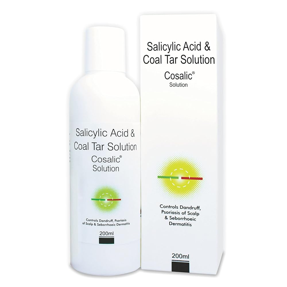 SALVE Cosalic Coal Tar & Salicylic Acid Shampoo For Dry Itchy Scaly & Flaky Scalp Minimizes Dandruff And Dry Scalp Conditions- 200 Ml 1 SALVE Cosalic Coal Tar & Salicylic Acid Shampoo For Dry Itchy Scaly & Flaky Scalp Minimizes Dandruff And Dry Scalp Conditions- 200 Ml