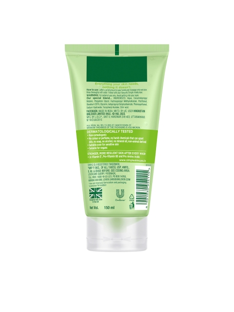 Simple Kind To Skin Refreshing Facial Wash 150 ml 2 Simple Kind To Skin Refreshing Facial Wash 150 ml