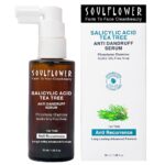 Soulflower Anti Dandruff Hair Serum with Piroctone Olamine, 2% Salicylic Acid & Rosemary Essential Oil for Hair Growth, Anti Hair Fall, Frizz Control Lotion for Men & Women for...
