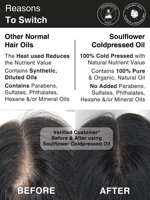 Soulflower Organic Cold Pressed Extra Virgin Coconut Oil - 225ml 5 Soulflower Organic Cold Pressed Extra Virgin Coconut Oil - 225ml