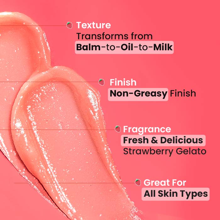 Strawberry Dew Cleansing Balm for Dewy Skin 5 Strawberry Dew Cleansing Balm for Dewy Skin