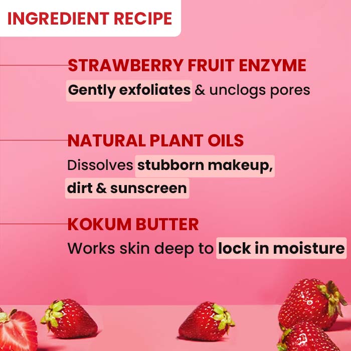 Strawberry Dew Cleansing Balm for Dewy Skin 6 Strawberry Dew Cleansing Balm for Dewy Skin