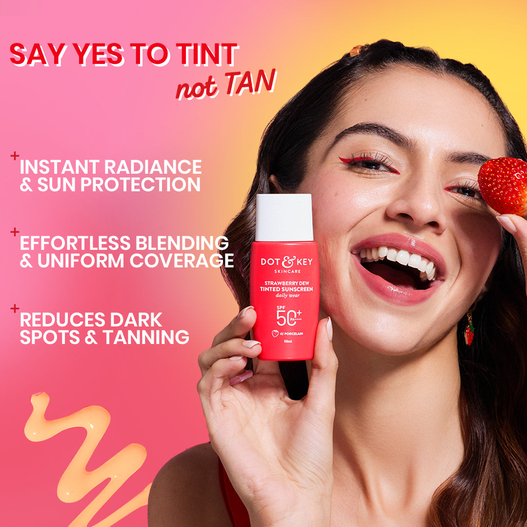 Strawberry Dew Tinted Sunscreen SPF 50+ PA++++ 3 Strawberry Dew Tinted Sunscreen SPF 50+ PA++++