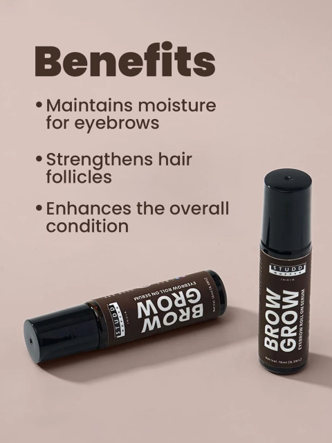 Studd Muffyn Brow Grow Eyebrow Roll On Serum - 10 ml 6 Studd Muffyn Brow Grow Eyebrow Roll On Serum - 10 ml
