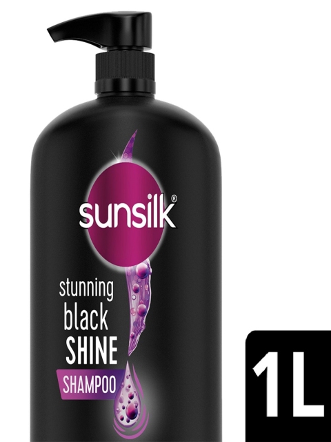 Sunsilk Stunning Black Shine Shampoo, With Amla+Oil, Pearl Protein & Vitamin E 1L 3 Sunsilk Stunning Black Shine Shampoo, With Amla+Oil, Pearl Protein & Vitamin E 1L