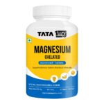 Tata 1mg Chelated Magnesium Plus Tablet with Zinc, Vitamin B6, Helps To Improve Magnesium Supplement Absorption And Effectiveness For Men & Women (Pack Of 60 Tablets)