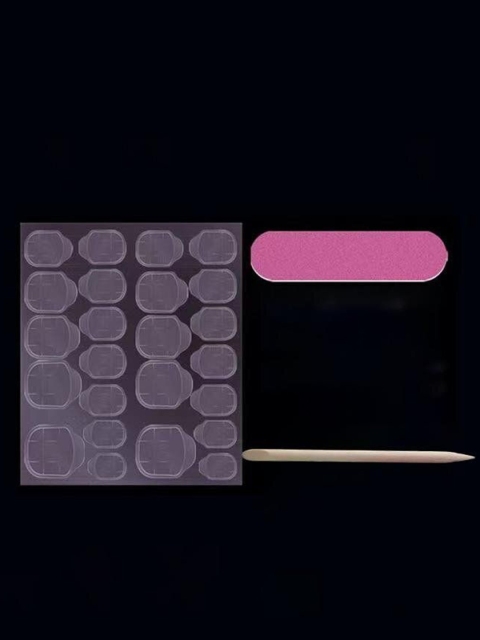 The Pink Truck Set of 24 Artificial Reusable Toe Nails With Swarovski Design 3 The Pink Truck Set of 24 Artificial Reusable Toe Nails With Swarovski Design