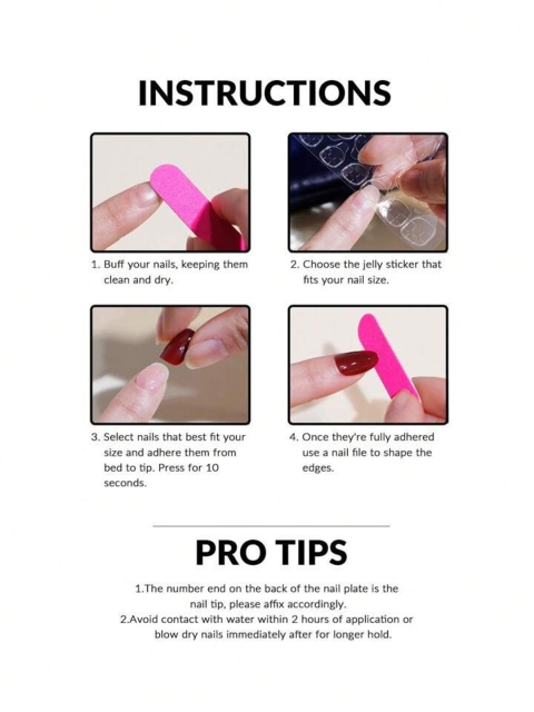 The Pink Truck Set Of 24 Reusable Artificial Nails - Almond Design 4 The Pink Truck Set Of 24 Reusable Artificial Nails - Almond Design