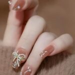 The Pink Truck Set Of 24 Reusable Artificial Nails With Wooden Stick, Glue & Filer