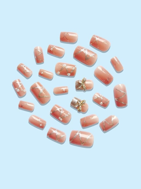 The Pink Truck Set Of 24 Reusable Artificial Nails With Wooden Stick, Glue & Filer 2 The Pink Truck Set Of 24 Reusable Artificial Nails With Wooden Stick, Glue & Filer