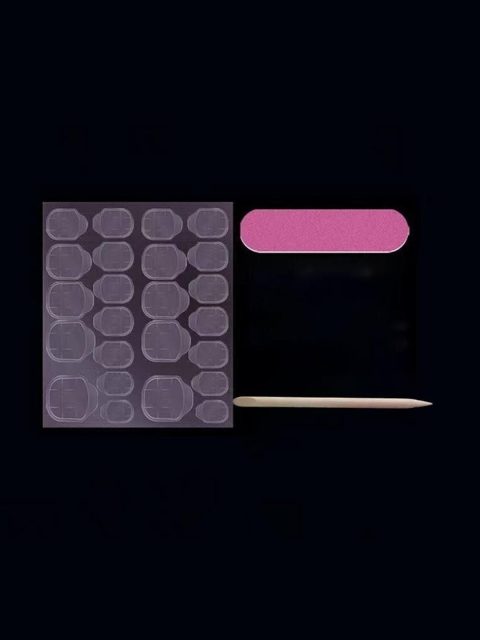 The Pink Truck Set Of 24 Reusable Artificial Nails With Wooden Stick, Glue & Filer 3 The Pink Truck Set Of 24 Reusable Artificial Nails With Wooden Stick, Glue & Filer