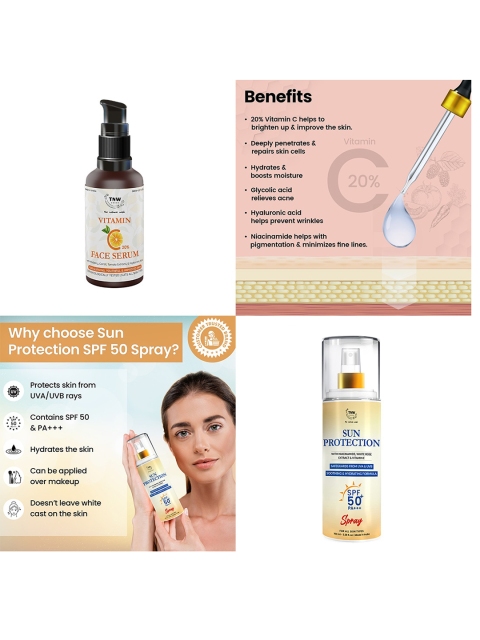 TNW the natural wash SPF 50 Spray Sunscreen & Vitamin C Face Serum 3 TNW the natural wash SPF 50 Spray Sunscreen & Vitamin C Face Serum