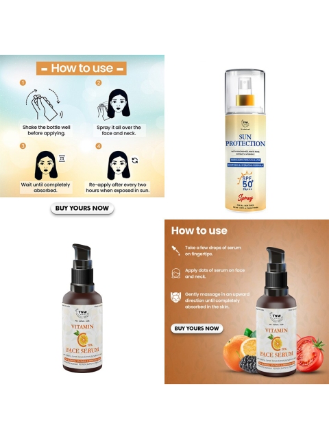 TNW the natural wash SPF 50 Spray Sunscreen & Vitamin C Face Serum 4 TNW the natural wash SPF 50 Spray Sunscreen & Vitamin C Face Serum