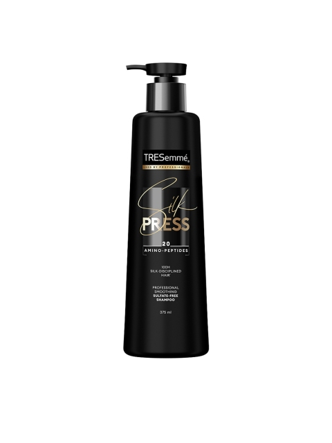 TRESemme Silk Press Smoothing Shampoo -20 Amino-Peptides for Silky Straight Hair - 375 ml