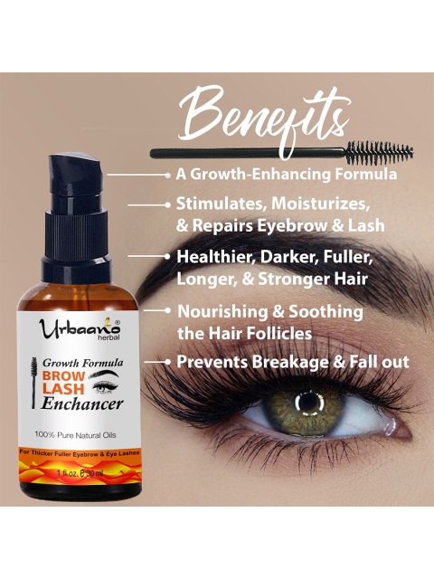 Urbaano Herbal Brow Lash Eyebrow & Eyelash Growth Enhancer Serum - 30 ml 5 Urbaano Herbal Brow Lash Eyebrow & Eyelash Growth Enhancer Serum - 30 ml