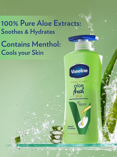 Vaseline Aloe Fresh 24 Hrs Long Lasting Body Lotion - 600 ml 5 Vaseline Aloe Fresh 24 Hrs Long Lasting Body Lotion - 600 ml