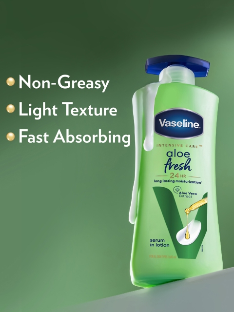 Vaseline Aloe Fresh 24 Hrs Long Lasting Body Lotion - 600 ml 6 Vaseline Aloe Fresh 24 Hrs Long Lasting Body Lotion - 600 ml