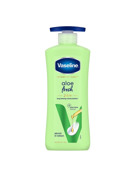 Vaseline Aloe Fresh Body Serum Lotion with Aloe Vera Extract 24H Moisturization - 400ml