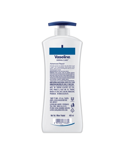 Vaseline Unisex Derma Care Advanced Repair Body Lotion 400 ml 2 Vaseline Unisex Derma Care Advanced Repair Body Lotion 400 ml