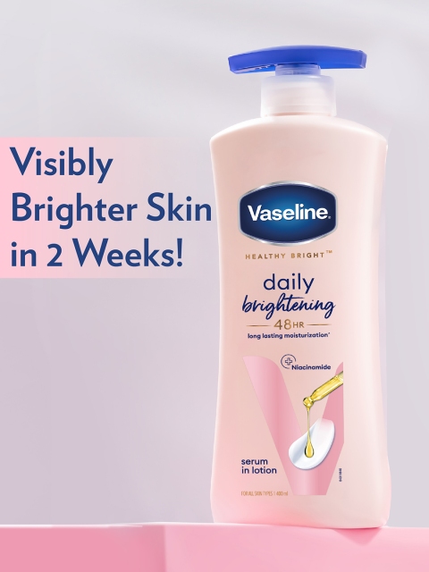 Vaseline Unisex Healthy Bright Daily Brightening Body Lotion with Mineral Oil 400 ml 4 Vaseline Unisex Healthy Bright Daily Brightening Body Lotion with Mineral Oil 400 ml