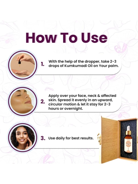 Vedacharya Kumkumadi Facial Oil- 30 ml 5 Vedacharya Kumkumadi Facial Oil- 30 ml