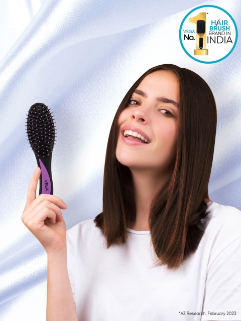 VEGA Cushion Hair Brush To Detangle Hairs - E33-CB 4 VEGA Cushion Hair Brush To Detangle Hairs - E33-CB