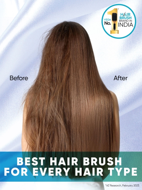 VEGA Cushion Hair Brush To Detangle Hairs - E33-CB 5 VEGA Cushion Hair Brush To Detangle Hairs - E33-CB