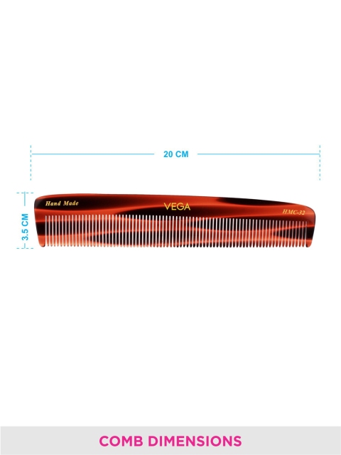 VEGA Handmade Tortoise Shell Pattern Dressing Hair Comb - HMC-32 5 VEGA Handmade Tortoise Shell Pattern Dressing Hair Comb - HMC-32