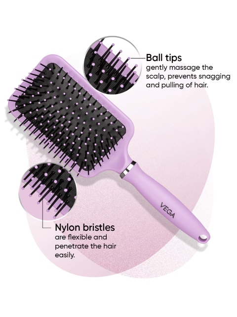 VEGA Paddle Hair Brush For Tangled hairs - E32-PB 2 VEGA Paddle Hair Brush For Tangled hairs - E32-PB