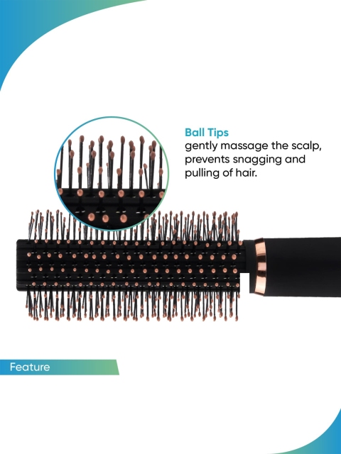 VEGA Round Hair Brush For Adding Curls, Volume & Waves - E33-RB 4 VEGA Round Hair Brush For Adding Curls, Volume & Waves - E33-RB